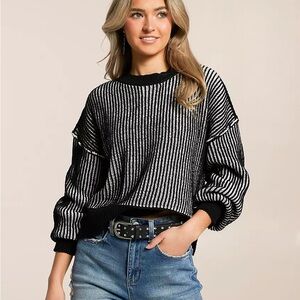 New In Two Tone Sweater size medium